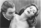 Christopher Lee with Barbara Shelley in Dracula, Prince of Darkness.