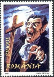 Dracula on a Stamp from Romania